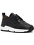 Erkek Siyah Bağcıklı Deri Sneaker 25SFD612118 7
