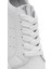Kadın Beyaz Bağcıklı Kalın Tabanlı Deri Sneaker 25SFD510718 9