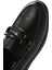 Kadın Siyah Tokalı Deri Comfort Loafer 25SFD151818 9