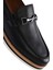 Erkek Siyah Deri Casual Loafer 25SFD722218 9