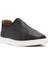 Erkek Siyah Deri Sneaker 25SFD7560FT 6