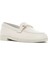 Kadın Krem Tokalı Deri Loafer 25SFD510518 6