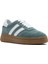 Kadın Yeşil Bağcıklı Kalın Tabanlı Süet Deri Sneaker 25SFD511010 6