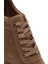 Erkek Bej Bağcıklı Kalın Tabanlı Nubuk Deri Sneaker 25SFD6110V3 9
