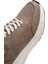 Erkek Vizon Bağcıklı Kalın Tabanlı Nubuk Deri Sneaker 25SFD6505V3 10
