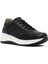 Kadın Siyah Bağcıklı Kalın Tabanlı Deri Sneaker 25SFD501718 6