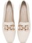 Kadın Beyaz Tokalı Maskülen Loafer 25SFE400418 7