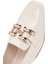 Kadın Beyaz Tokalı Maskülen Loafer 25SFE400418 9