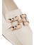 Kadın Beyaz Tokalı Maskülen Loafer 25SFE400418 10