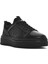 Erkek Siyah Bağcıklı Kalın Tabanlı Deri Sneaker 25SFD650214 6