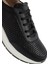 Kadın Siyah Bağcıklı Kalın Tabanlı Deri Sneaker 25SFD501718 9