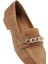 Kadın Taba Tokalı Süet Deri Loafer 25SFD160410 9