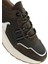 Erkek Haki Bağcıklı Kalın Tabanlı Deri Sneaker 25SFD795014 9