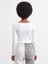 3700 Fitilli Uzun Kollu Top-Beyaz 7