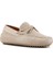 Erkek Bej Süet Deri Loafer 25SFD633110 6
