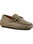 Erkek Haki Süet Deri Loafer 25SFD633110 6