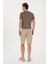 Erkek Açık Haki Şort (Örme) 50285309-VR183 4