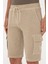 Erkek Açık Haki Şort (Örme) 50285309-VR183 5