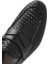 Erkek Siyah Örgü Deri Klasik Loafer 25SFD601429 8