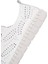 Kadın Beyaz Bağcıklı Desenli Deri Comfort Sneaker 25SFD5006FT 8