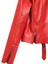 Newage Kadın Kırmızı Slim-Fit Biker Deri Ceket 25SGD5983U5 9