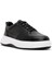 Erkek Siyah Bağcıklı Deri Sneaker 25SFD660618 6