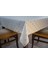 Astarlı Silinebilir Pvc Masa Örtüsü, Puantiye Desen, Beyaz, 97 cm 3