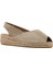 Kadın Bej Süet Espadril Sandalet 25SFD206710 6