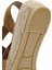 Kadın Taba Süet Deri Espadril Sandalet 25SFD205210 8