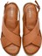 Kadın Taba Arkadan Bağlamalı Deri Comfort Sandalet 25SFD410318 7