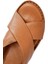 Kadın Taba Arkadan Bağlamalı Deri Comfort Sandalet 25SFD410318 9