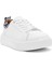 Acbc x Derimod Kadın Beyaz Bağcıklı Leopar Detaylı Sneaker 25SFD435014 6