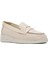 Kadın Krem Dolgu Topuklu Deri Comfort Loafer 25SFD411318 7