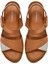 Kadın Taba Bilekten Bağlamalı Comfort Deri Sandalet 25SFD410418 7