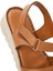 Kadın Taba Bilekten Bağlamalı Comfort Deri Sandalet 25SFD410418 8