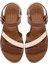 Kadın Kahverengi Bilekten Tokalı Deri Sandalet 25SFD360814 7