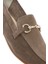 Kadın Vizon Tokalı Süet Deri Loafer 25SFD351610 8