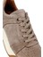 Erkek Bej Bağcıklı Süet Deri Sneaker 25SFD641710 9
