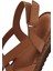 Kadın Taba Deri Comfort Sandalet 25SFD340418 9