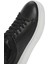 Erkek Siyah Bağcıklı Kalın Tabanlı Deri Sneaker 25SFD641618 10