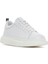Erkek Beyaz Bağcıklı Kalın Tabanlı Deri Sneaker 25SFD641418 6