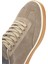 Erkek Bej Bağcıklı Süet Deri Sneaker 25SFD641910 8