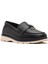 Kadın Siyah Deri Comfort Loafer 25SFD153618 6