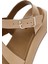 Kadın Kahverengi Bilekten Bantlı Kalın Tabanlı Deri Sandalet 25SFD550018 8