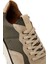 Erkek Vizon Bağcıklı Deri Sneaker 25SFD707714 9