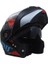 Mts Helmet M-966 WX89 Çene Açılır Kask Matt Black – Güneş Vizörlü 4