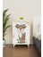 Little Fawn 2 Raflı Çocuk Odası Dolabı Çok Amaçlı Baskılı Oyuncak Dolabı 3