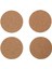 Açık Kahverengi Mantar Bardak Altlığı Seti, Şık ve Dayanıklı 4'lü. 2