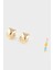 Kadın 2'li Gold Küpe F0703AXNS 6