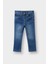 Kız Bebek Beli Lastikli Jean Pantolon E9557A525AU 1